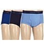 Color:Blue Assorted - Image 1 - Full-Cut Briefs 3-Pack