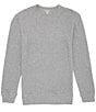 Color:Grey - Image 1 - Long-Sleeve Solid Waffle-Knit Sleep T-Shirt
