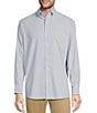 Color:Blue - Image 1 - Performance Button Down Long Sleeve Micro Checked Sport Shirt