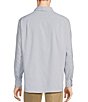 Color:Blue - Image 2 - Performance Button Down Long Sleeve Micro Checked Sport Shirt