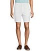 Color:Bright White - Image 1 - Performance Half Elastic Classic Fit Stretch Fabric 8#double; Inseam Shorts