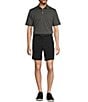 Color:Caviar - Image 3 - Performance Half Elastic Classic Fit Stretch Fabric 8#double; Inseam Shorts
