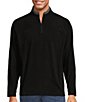 Color:Black - Image 1 - Performance Long Sleeve Solid Fleece Quarter Zip Pullover