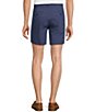 Color:Dark Navy Heather - Image 2 - Performance Stretch Fabric Straight Fit Flat Front 7#double; Heathered Shorts