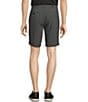 Color:Caviar - Image 2 - Performance Text Print Stretch Classic Fit 9#double; Inseam Shorts