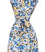 Color:Yellow - Image 1 - Simple Flowers Print 3 1/8#double; Silk Tie