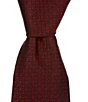 Color:Red - Image 1 - Textured 3 3/8#double; Silk Tie