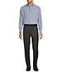 Color:Charcoal - Image 3 - TravelSmart Luxury Gabardine Ultimate Comfort Classic Fit Non-Iron Pleated-Front Dress Pants