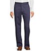 Color:Dark Denim - Image 1 - TravelSmart Classic Fit Flat Front Non-Iron Chino Pants