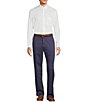 Color:Dark Denim - Image 3 - TravelSmart Classic Fit Flat Front Non-Iron Chino Pants