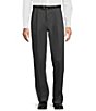 Color:Grey Smoke - Image 1 - TravelSmart Ultimate Performance Classic Fit Pleated Non-Iron Chino Pants