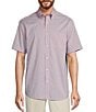 Color:Pink - Image 1 - TravelSmart Easy Care Short Sleeve Small Checked Sport Shirt