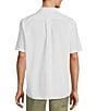 Color:White - Image 2 - TravelSmart Short Sleeve Dot Print Poplin Sport Shirt