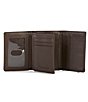 Color:Brown - Image 3 - Trifold Wallet with Wing