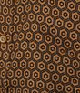 Color:Ginger Brown - Image 4 - Crafted Short Sleeve Geometric Honey Print Button Front Shirt