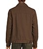 Color:Brown - Image 2 - The Lodge Collection Rambler Solid Canvas Trucker Jacket