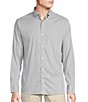 Color:White - Image 1 - The Everyday Collection Long Sleeve Quad Blend Small Checked Print Button-Down Collar Shirt