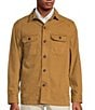 Color:Tobacco - Image 1 - The Everyday Collection Rambler Long Sleeve Solid Shirt Jacket