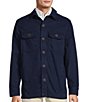 Color:Navy - Image 1 - The Everyday Collection Rambler Long Sleeve Solid Shirt Jacket