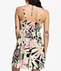 Color:Anthracite Palm Song - Image 2 - Evening Glow Again Printed Twist Front Cut-Out Mini Dress