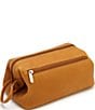Color:Tan - Image 1 - Leather Colombian Toiletry Bag