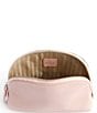 Color:Light Pink - Image 2 - Leather Small Cosmetic Bag