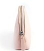 Color:Light Pink - Image 3 - Leather Small Cosmetic Bag