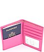 Color:Pink - Image 2 - Leather RFID Blocking Passport Currency Wallet