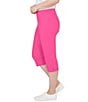 Color:Raspberry - Image 3 - Stretch Pull-On Clamdigger Pants