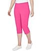 Color:Raspberry - Image 4 - Stretch Pull-On Clamdigger Pants