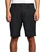 Color:Black - Image 1 - Back In 19#double; Outseam Hybrid Shorts