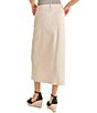 Color:Cream - Image 3 - Clear Eyes Stretch Denim Skirt