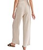 Color:Oatmeal - Image 3 - Linen Full Length Pleated Trousers