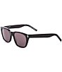 Color:Black - Image 1 - Men's SL598 56mm Rectangle Sunglasses