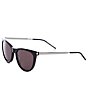 Color:Shiny Black - Image 1 - Women's SL 510 54mm Cat Eye Sunglasses