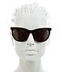 Color:Shiny Black - Image 2 - Women's SL 510 54mm Cat Eye Sunglasses