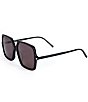 Color:Black - Image 1 - Women's SL591 57mm Butterfly Sunglasses