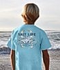 Color:Sky Blue - Image 3 - Big Boys 8-20 Short Sleeve By The Bushel Graphic T-Shirt