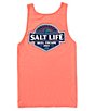 Color:Burnt Coral - Image 1 - Sleeveless Easy Days Graphic Tank
