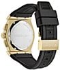 Color:Black - Image 3 - Men's Vega Chrono Black Silicone Strap Watch