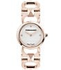 Color:Rose Gold - Image 1 - Women's Double Gancini Stud Rose Gold Stainless Steel Bracelet Watch