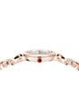Color:Rose Gold - Image 2 - Women's Double Gancini Stud Rose Gold Stainless Steel Bracelet Watch