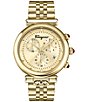 Color:Gold - Image 1 - Women's Ferragamo Ora Moonphase Quartz Chronograph Gold Stainless Steel Bracelet Watch