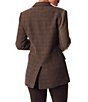 Color:Chocolate Chip - Image 2 - Braellynn Double Breasted Notch Lapel Welt Pocket Button Front Blazer