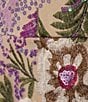 Color:Lavender Multi - Image 3 - Floral Lace Sequin Mock Neck Sleeveless Tie Back Midi Dress