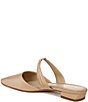 Color:Ecru - Image 4 - Judie Raw Silk Mary Jane Pointed Toe Mules