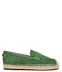 Color:Thyme Green - Image 2 - Kai Suede Espadrille Inspired Loafers