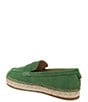 Color:Thyme Green - Image 4 - Kai Suede Espadrille Inspired Loafers