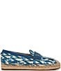 Color:Blue Lapis Multi - Image 2 - Kai Print Fabric and Suede Espadrille Inspired Loafers