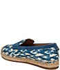 Color:Blue Lapis Multi - Image 4 - Kai Print Fabric and Suede Espadrille Inspired Loafers